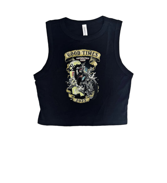 Good Times - 2023 Motorcycle Show - Women’s Tank Crop